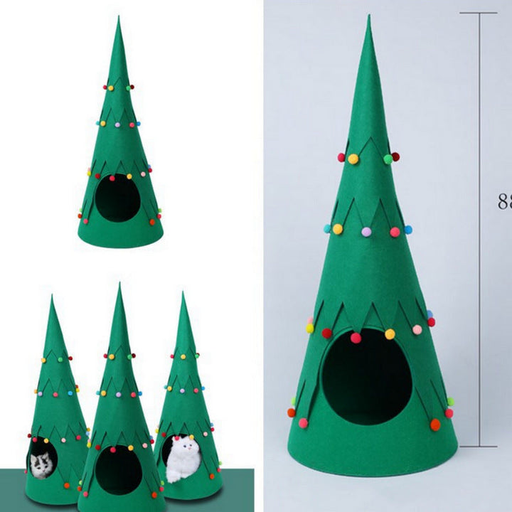 Elevate Your Pet's Comfort with the Christmas Tree Foldable Kennel